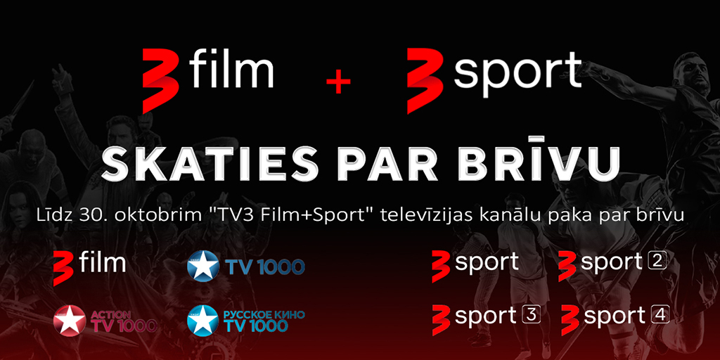 Existence South pulse Līdz 30. oktobrim "TV3 Film+Sport" paka par brīvu | Baltcom